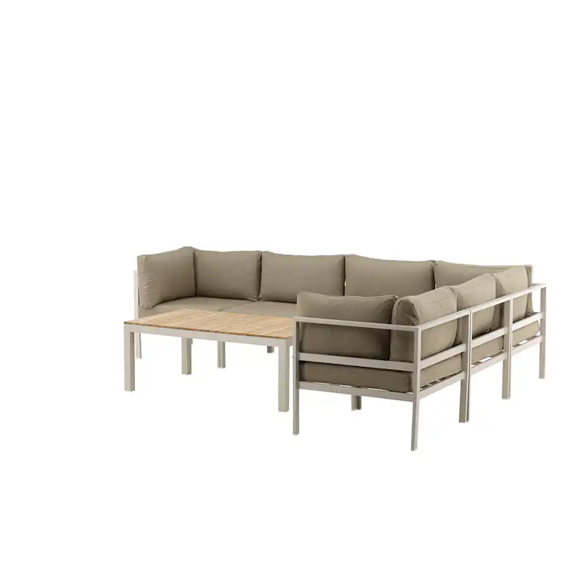 Loungegrupp Venture Home Copacabana 3+3 med Brasilia Soffbord