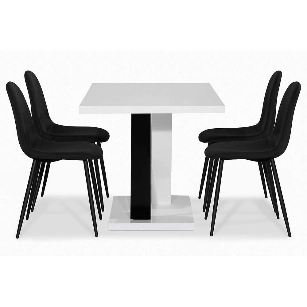 Matgrupp In Living Cesi 140 med 4 Nibe Stolar