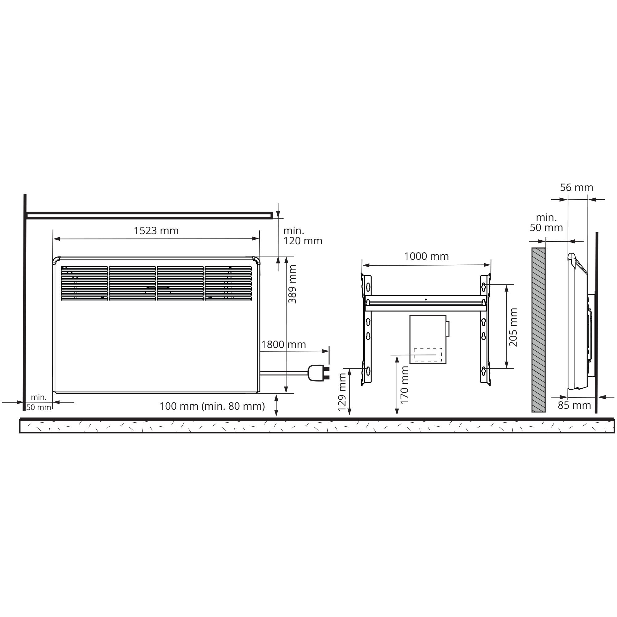 ELRADIATOR BETA 2000W/230V BT Beta-EP 2000W/230V