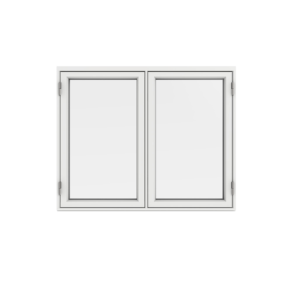 Sidohängt Fönster Outline 3-Glas Aluminium 2-Luft