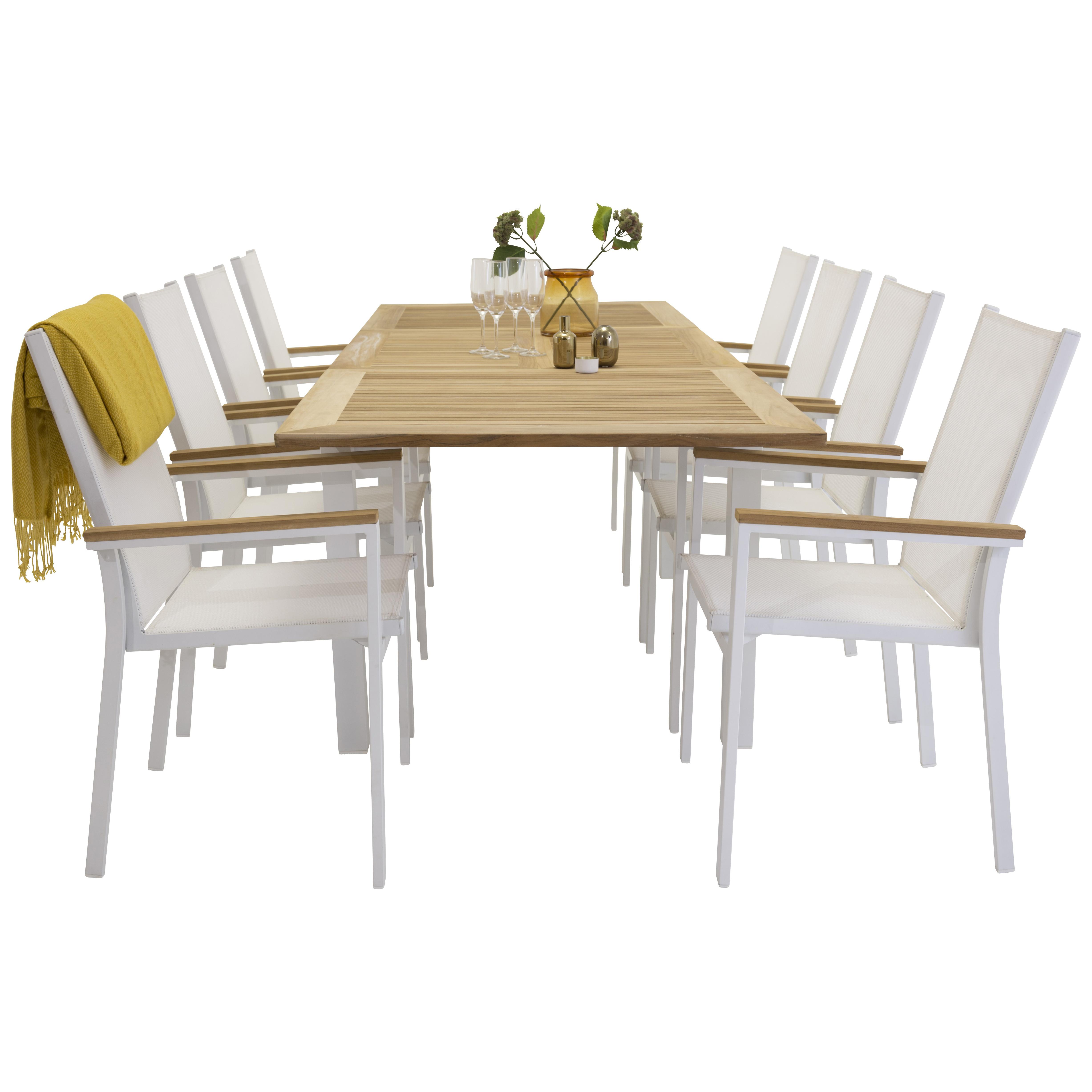 Matgrupp Venture Home Perla 160/240 med 8 Tilly Stolar