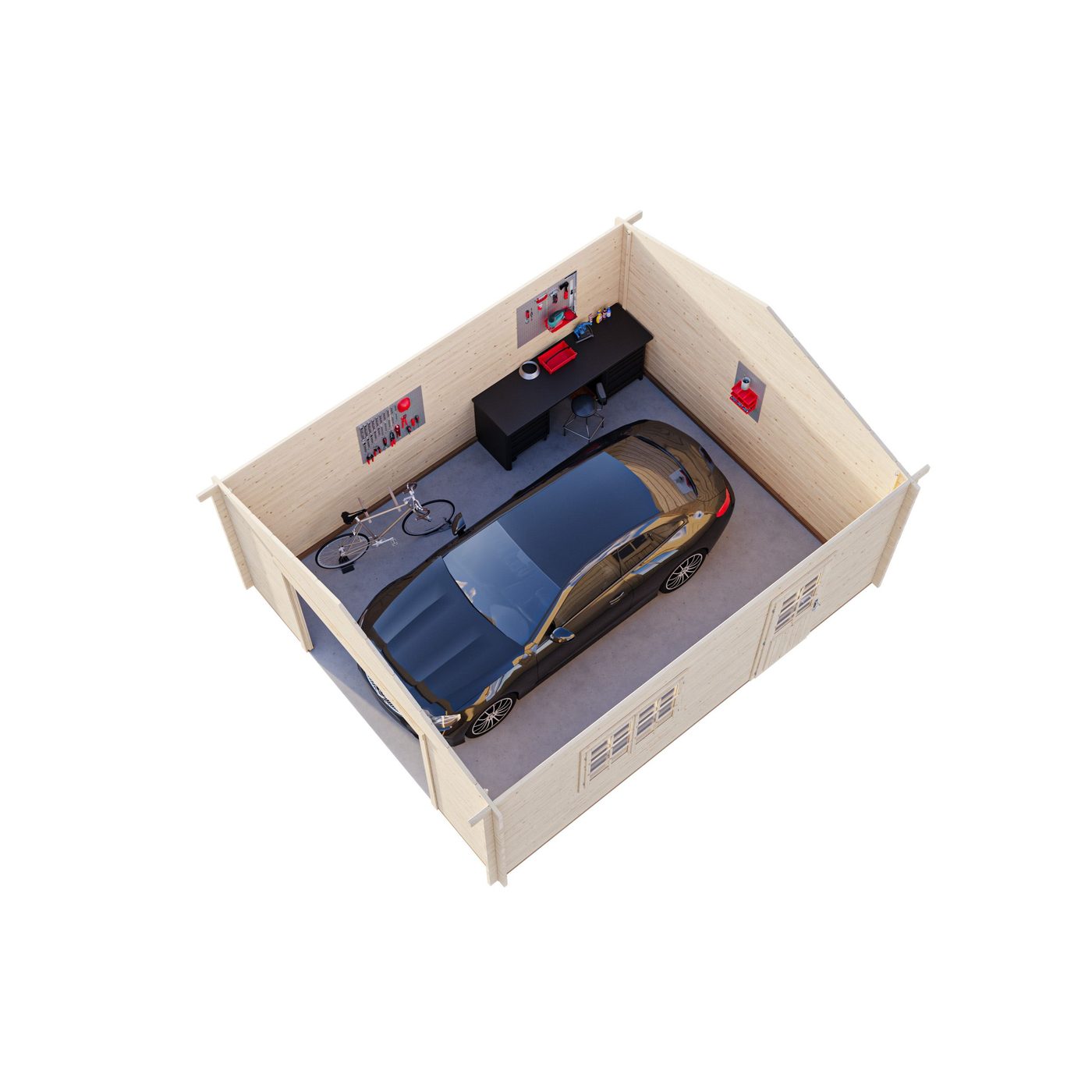 Roger 23,9 m2 ohne Tor PNT9016W2 Vit
