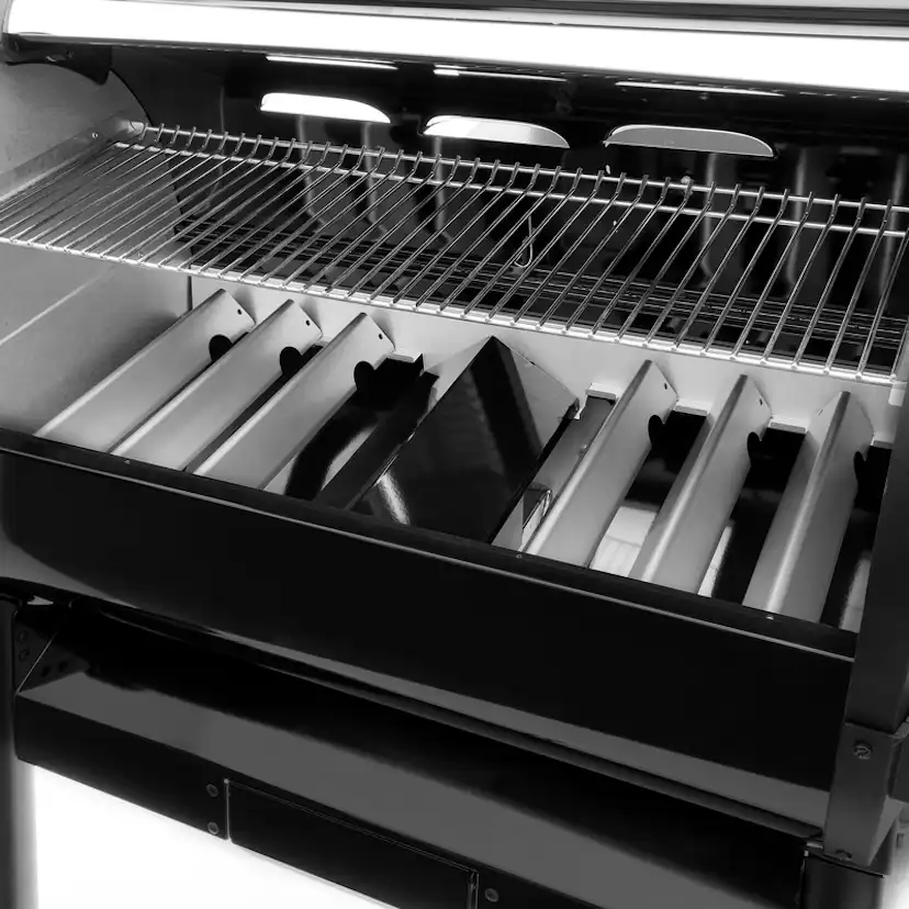 Träpelletsgrill Weber SmokeFire EX6 GBS Svart, Grillyta med 2 Zoner