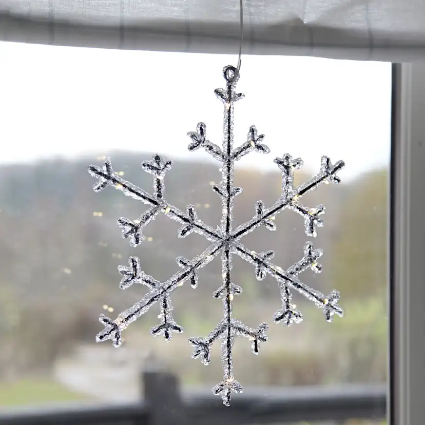 Dekorationsbelysning Star Trading Snöflinga Icy 30L