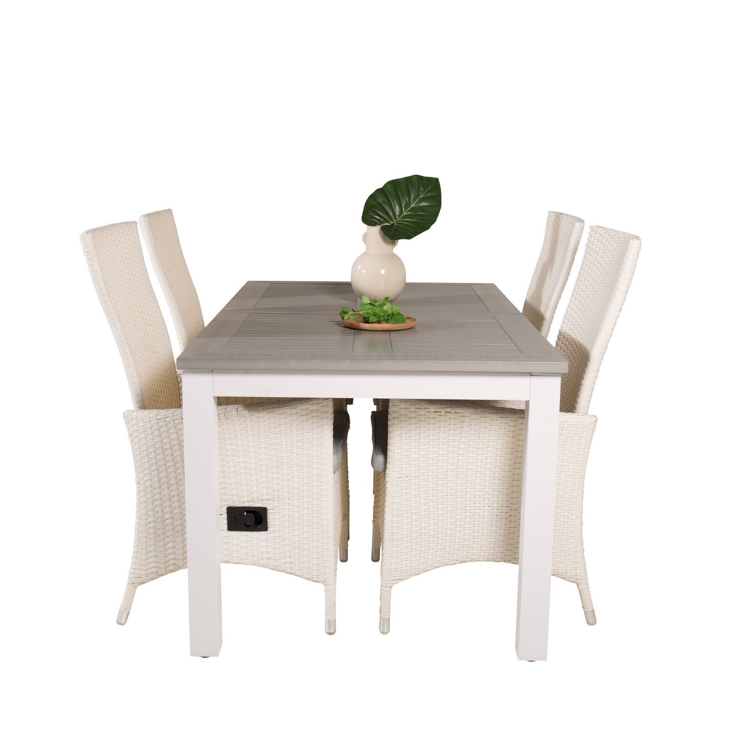 Matgrupp Venture Home Aleyna 152/210 med 4 Pishi Matstolar