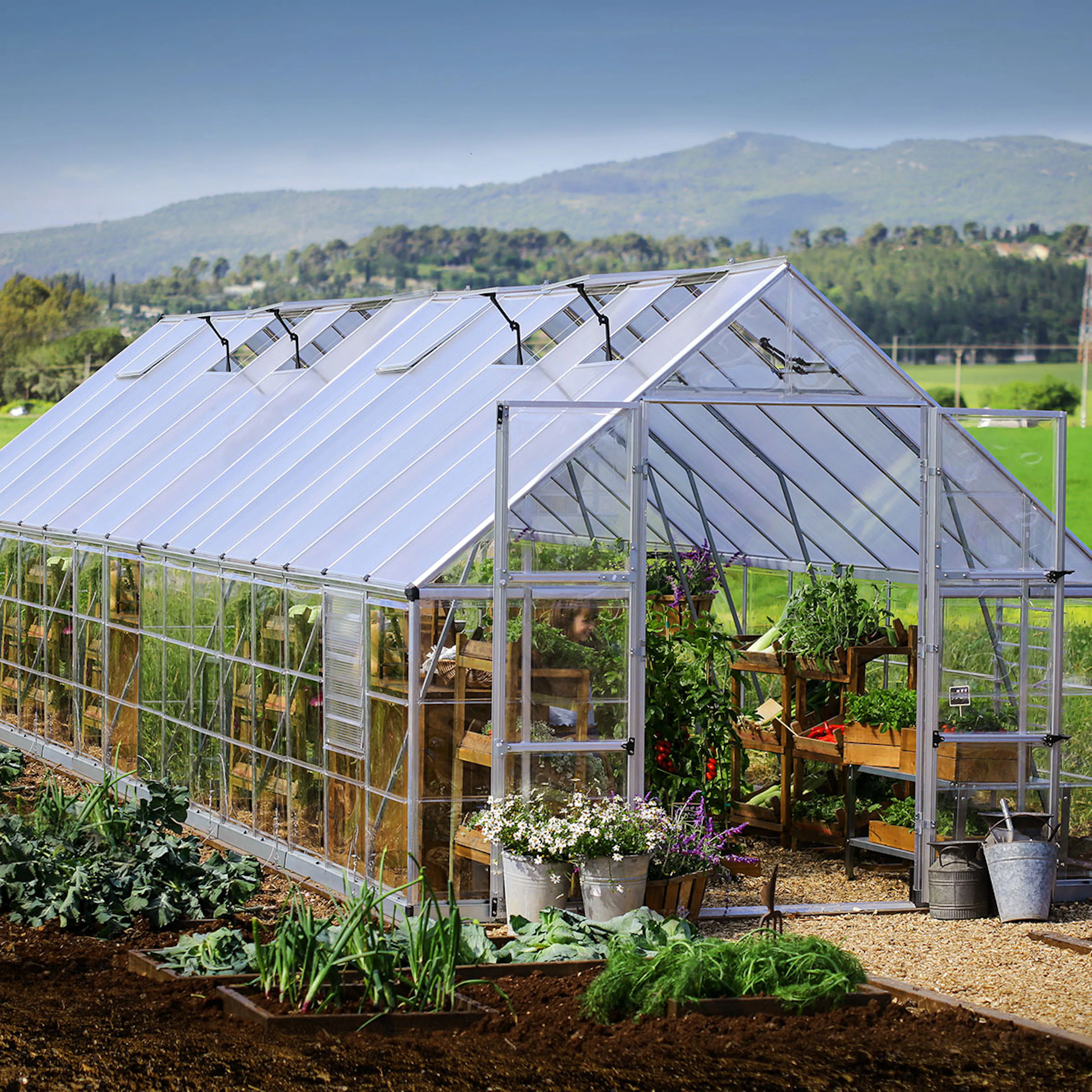 Växthus Canopia by Palram Balance 28,7 m² Silver