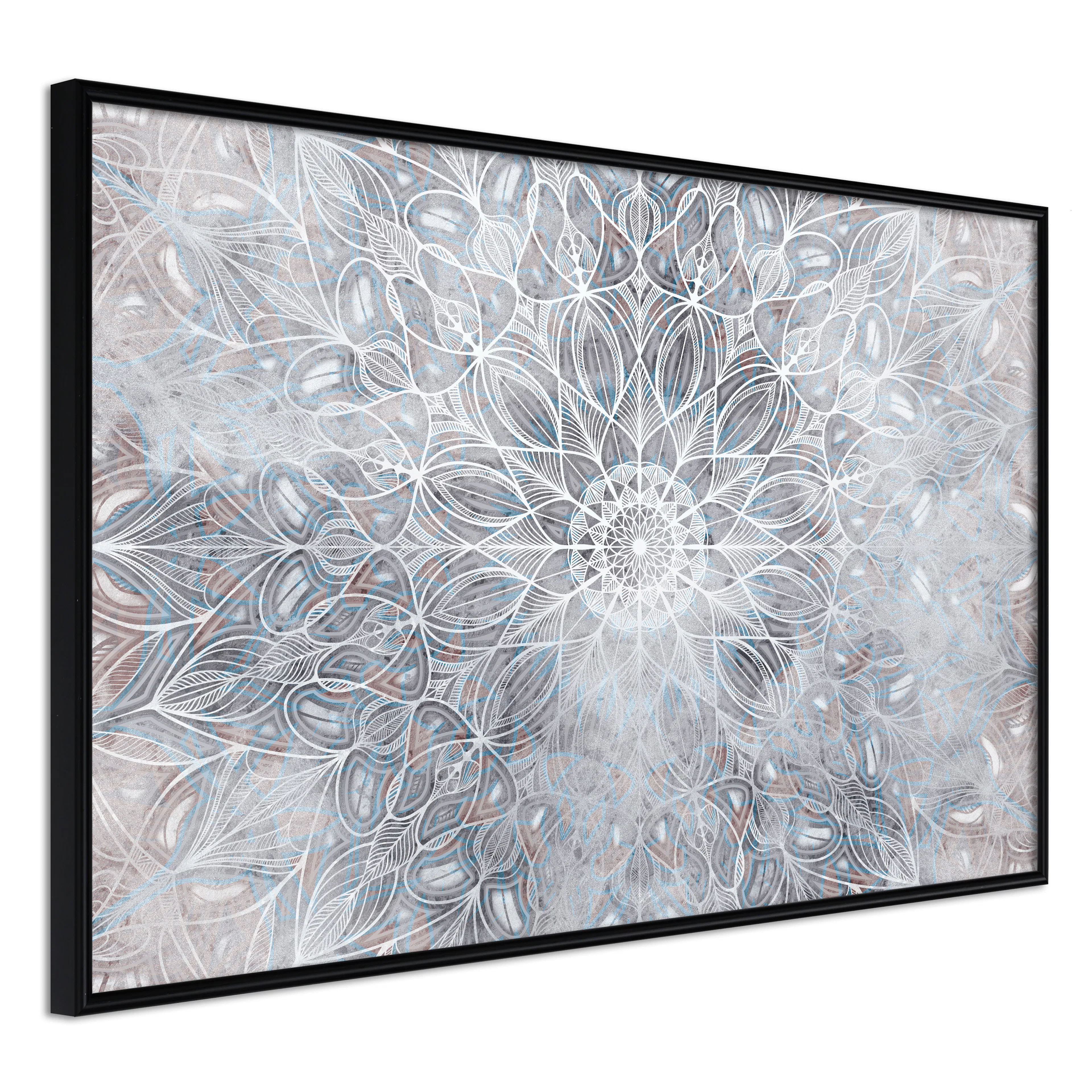 Affisch - Blurred Mandala [Poster] 30x20 Svart ram, 30x20 cm