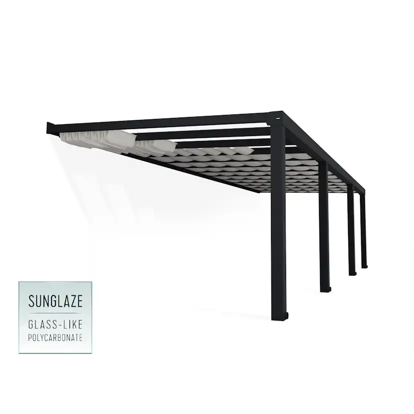Persienn Canopia by Palram Skuggkit Till Pergola Stockholm 3,4 x 9,5 m
