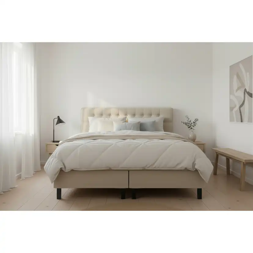 Kontinentalsäng Bedly Hilton Komplett Sängpaket 160x200 cm med Diamant Sänggavel