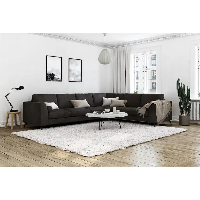 Hörnsoffa Scandinavian Choice Ocean Lyx Sammet