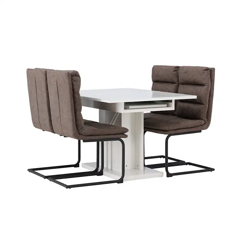 Matgrupp Venture Home Pluto med 4 Zizo Stolar