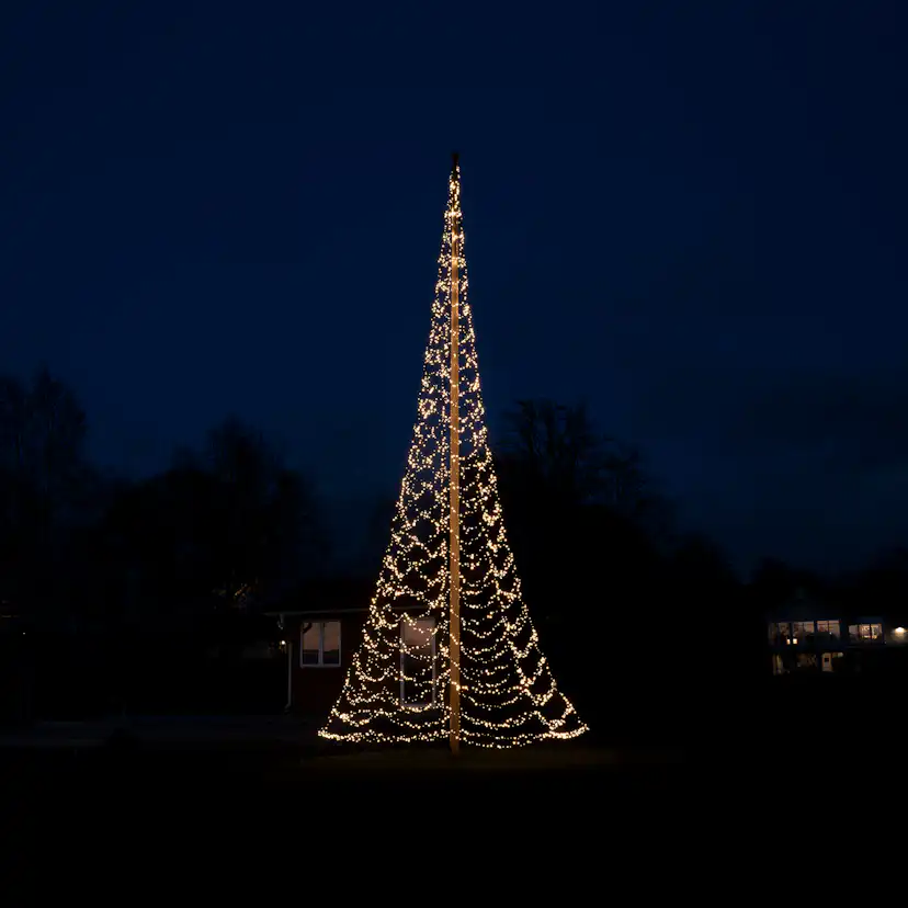 Flaggstångsbelysning Glimma 12 m 4000 LED DUOLED med app 12m, 4000 ljuskällor, DUOLED