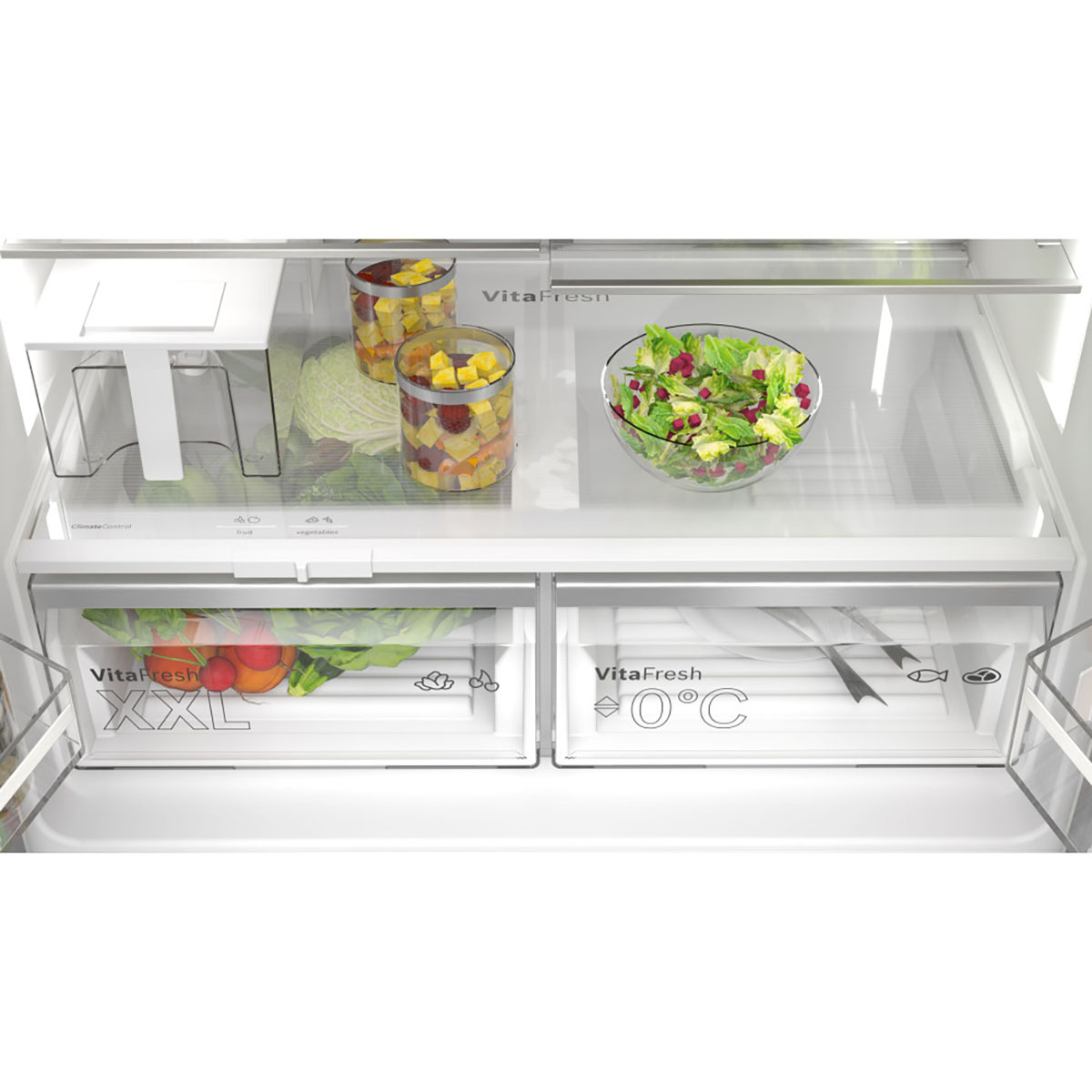 Side by Side Kyl/Frys Bosch KFI96APEA Serie 6 French Door med WiFi och Ismaskin