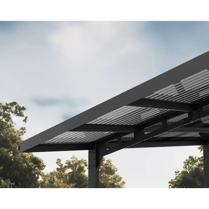 Carport Canopia by Palram Sydney Wave 3X6 m Svart i Metall