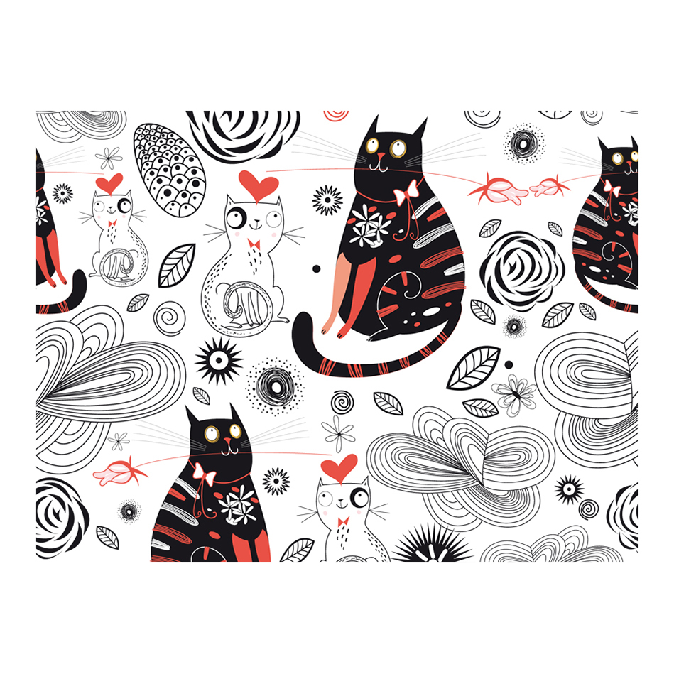 Katter i kärlek 250x193 Storlek: 250x193 cm
