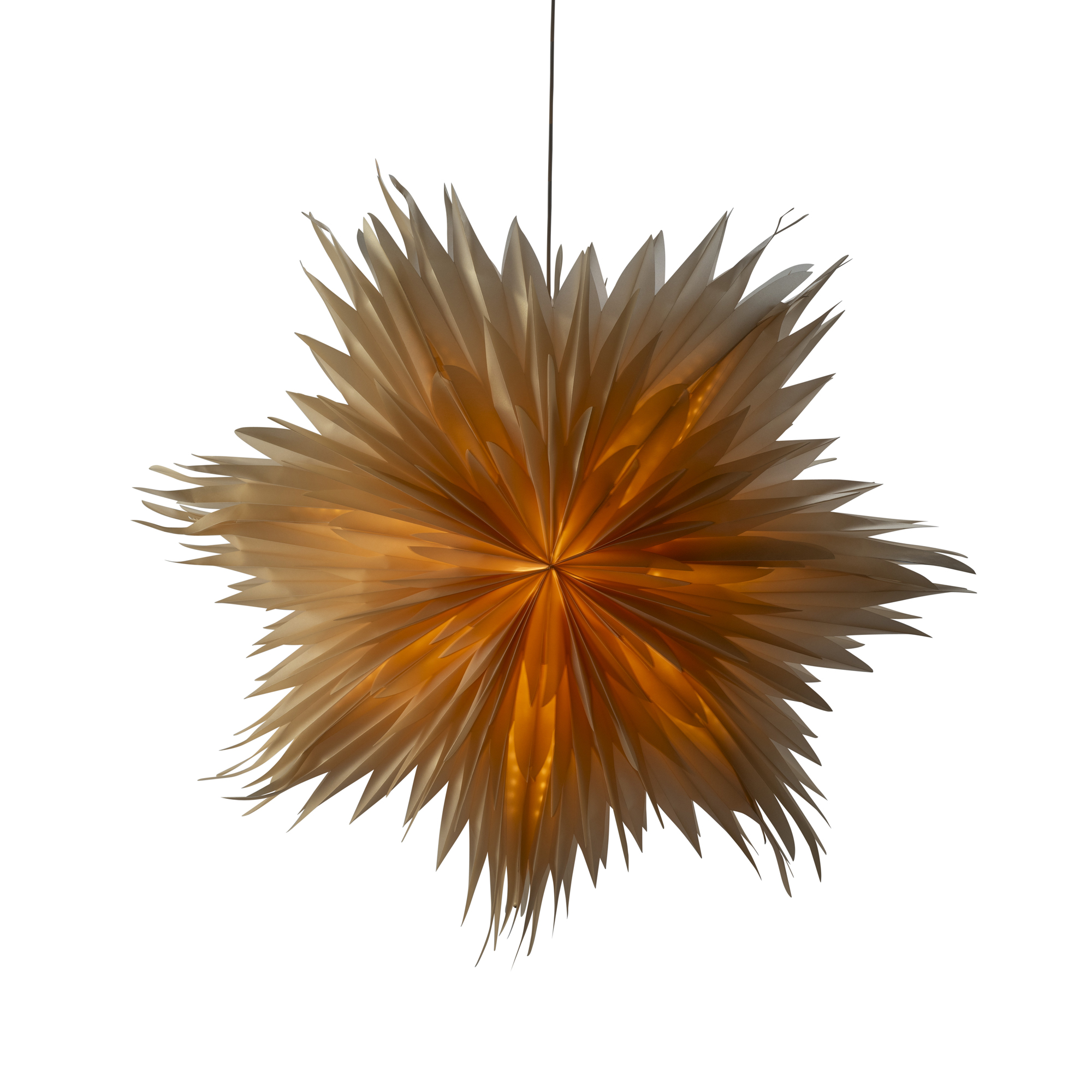 Adventsstjärna Gnosjö Konstsmide Pappersstjärna Pärlemo inkl. Sladdställ