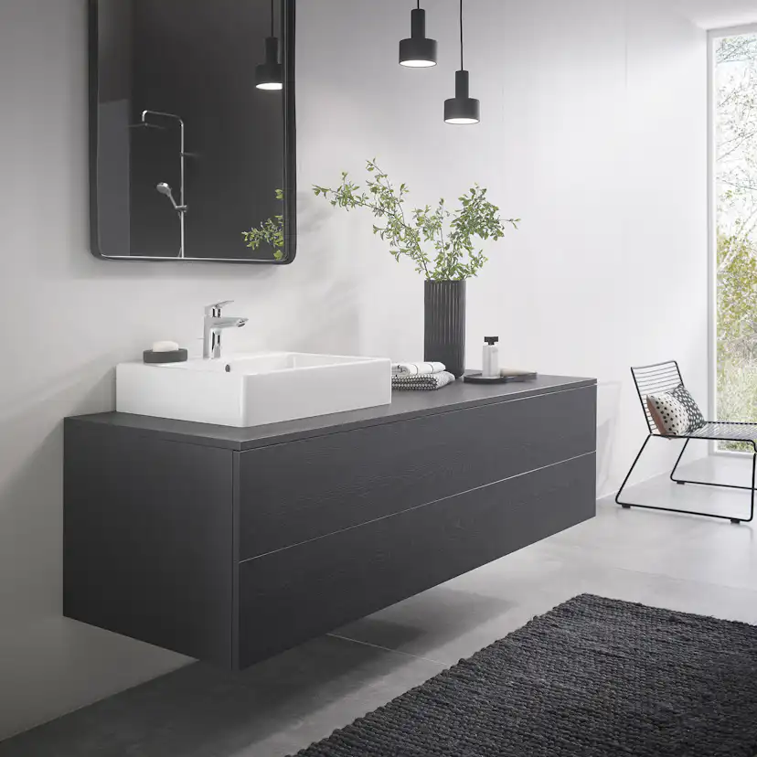 Tvättställsblandare Hansgrohe Logis 100 med Push-Open Med Push-Open