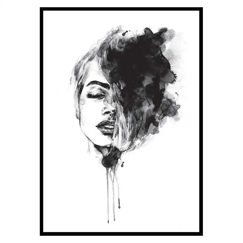 Poster Gallerix Watercolor Face No2