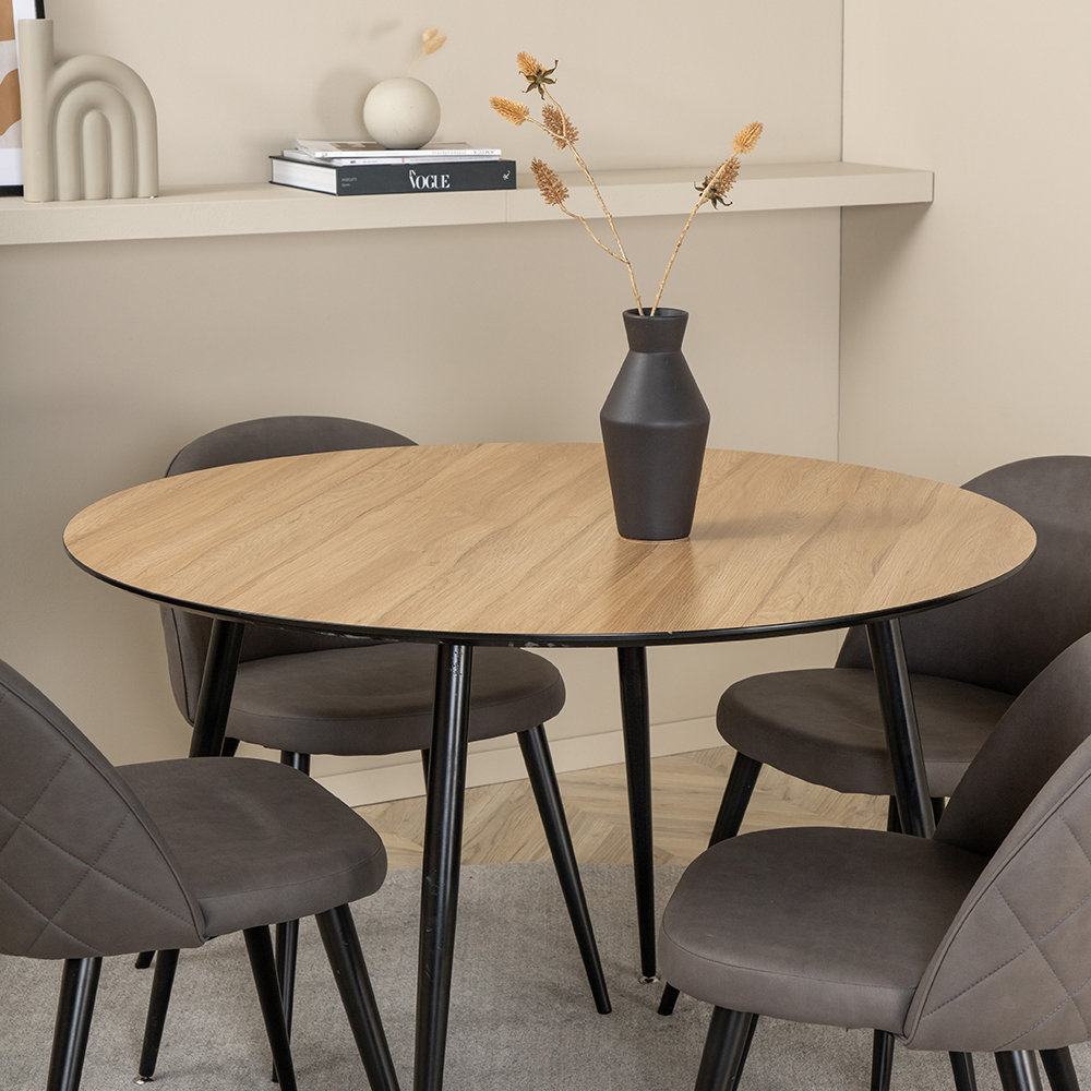 Matgrupp Venture Home Silvia med 4 Valentina Stitcthes Stolar Mikrofiber