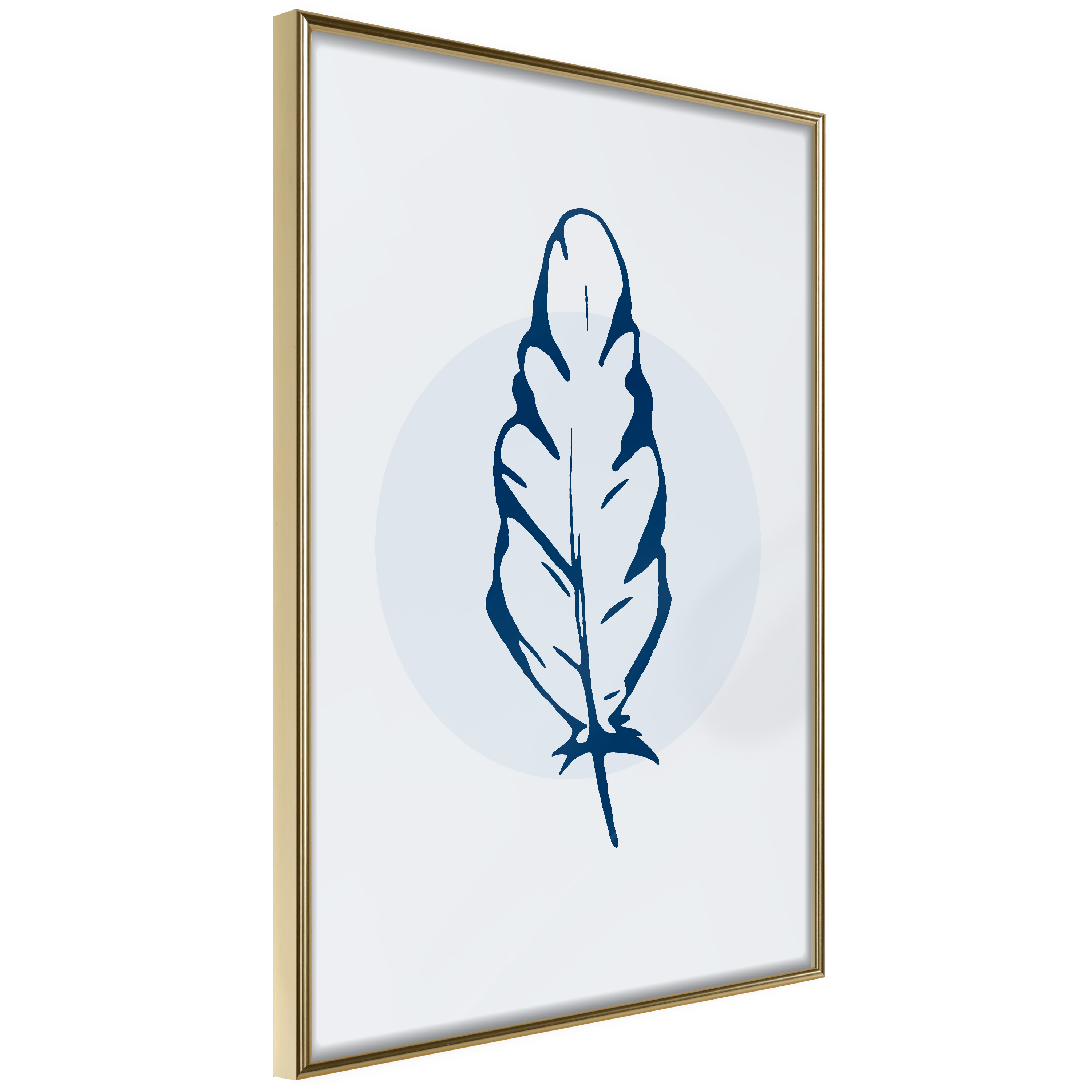 Poster Artgeist Affisch Blue Feather