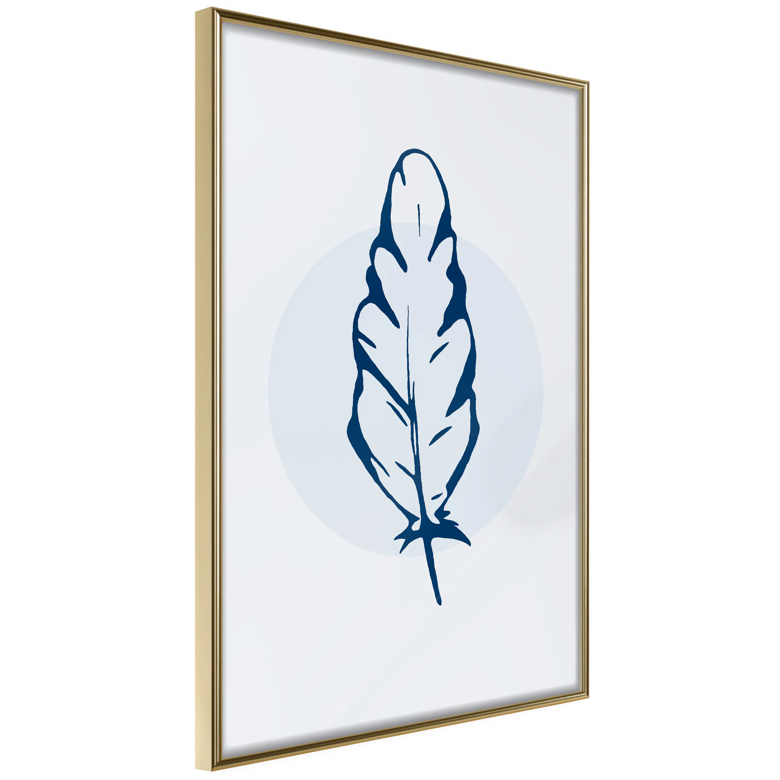 Poster Artgeist Affisch Blue Feather