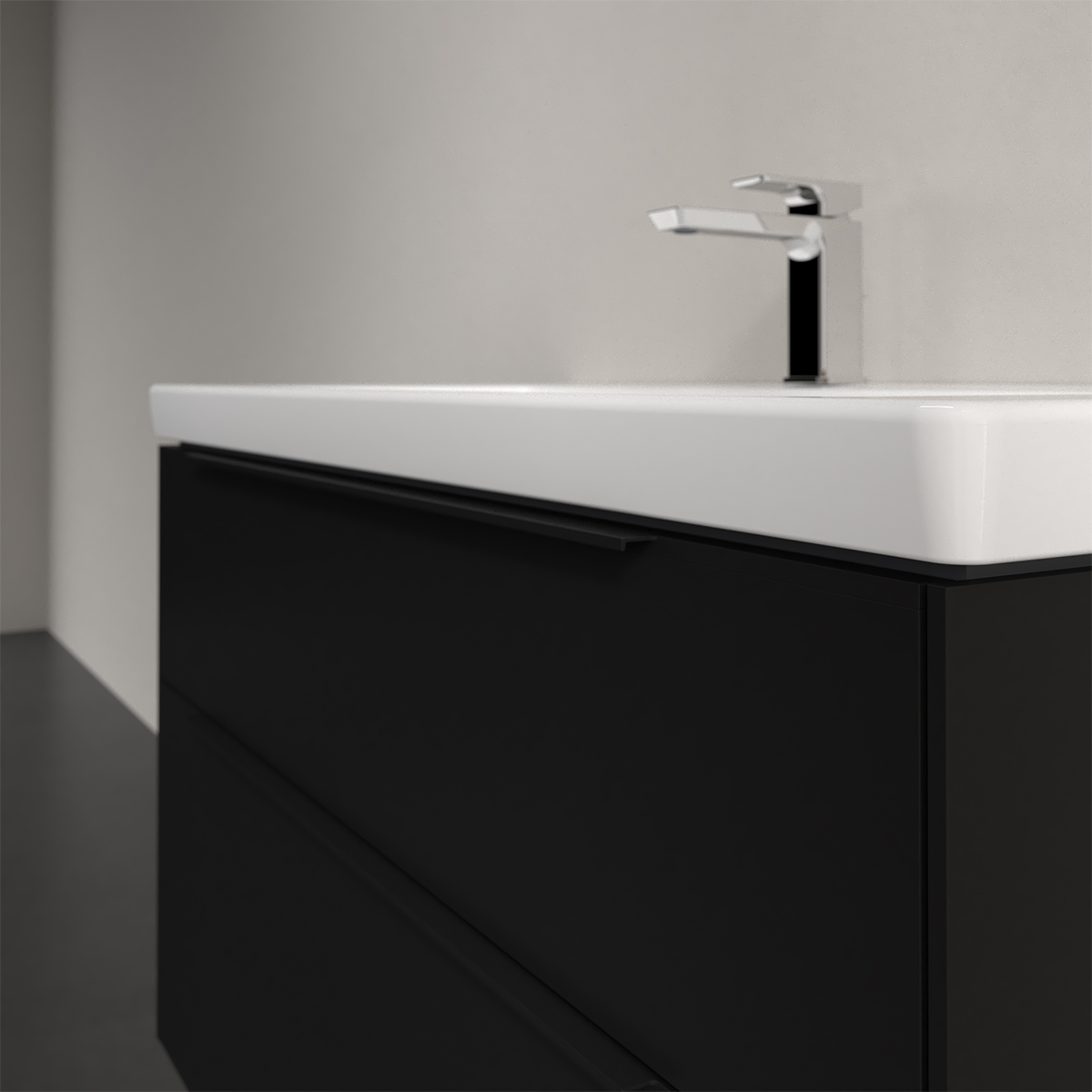 Tvättställsskåp Villeroy & Boch Subway 3.0 med 2 Lådor