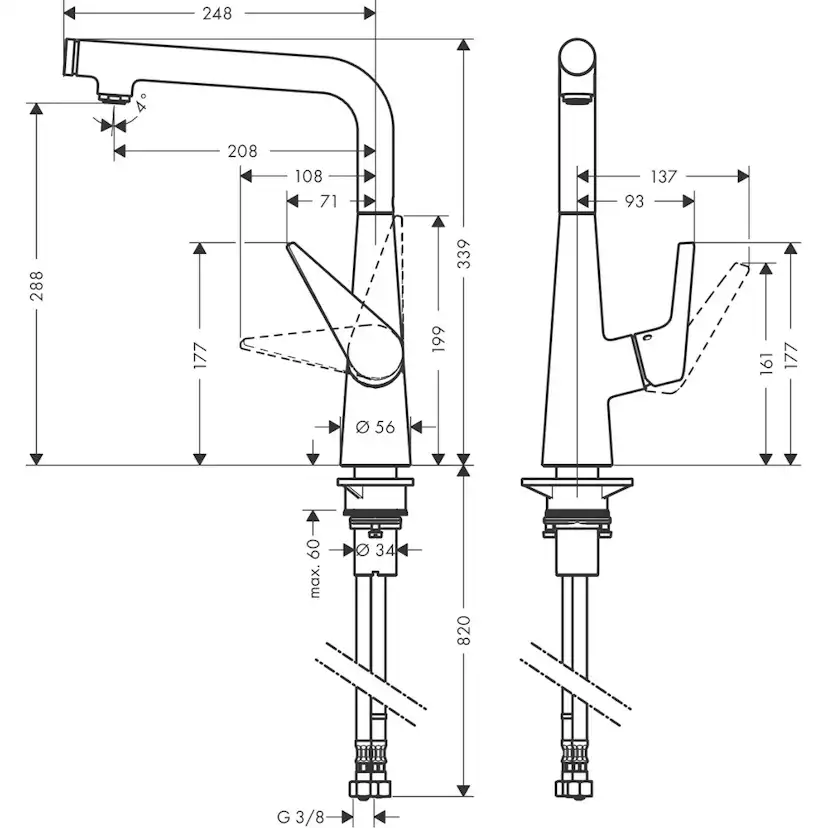 Köksblandare Hansgrohe Talis Select S 300