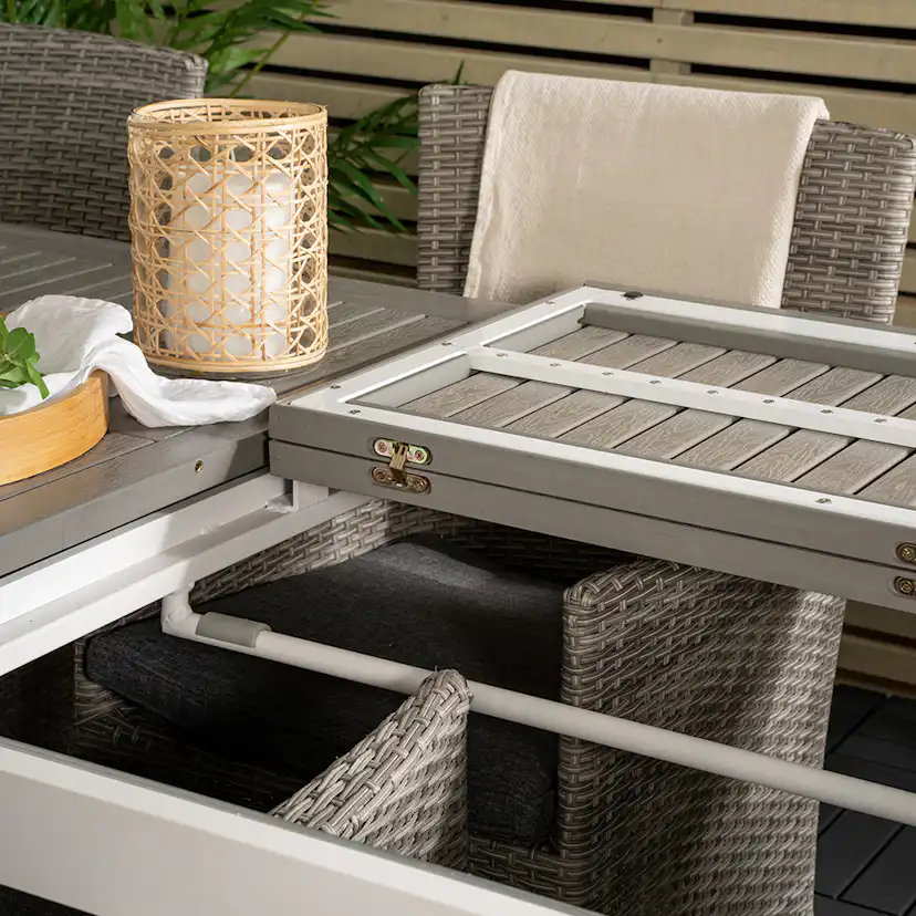 Matgrupp Venture Home Aleyna 224/324 med 8 Milwa Stolar