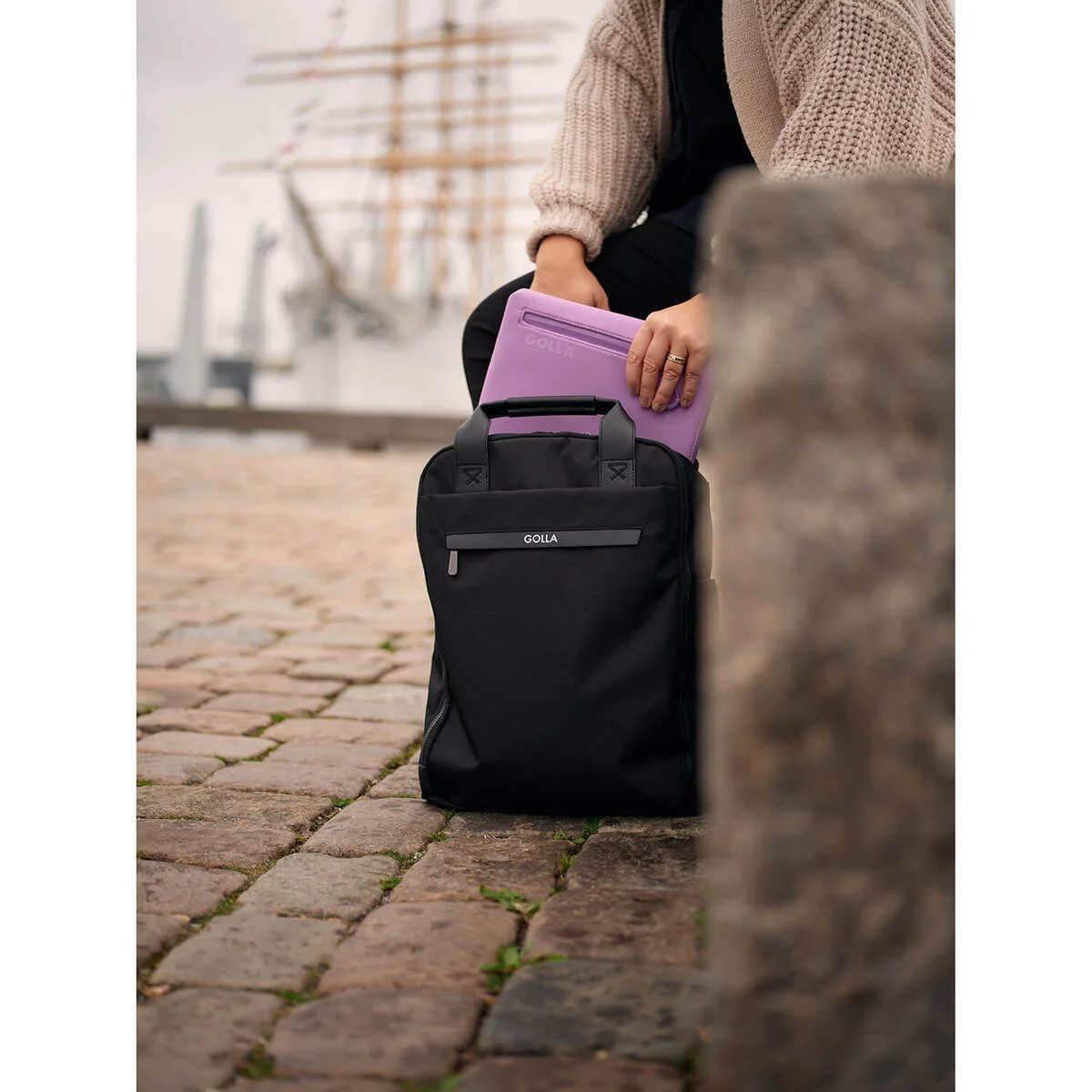 Ryggsäck GOLLA Lynx Nylon och Läder 15.6"