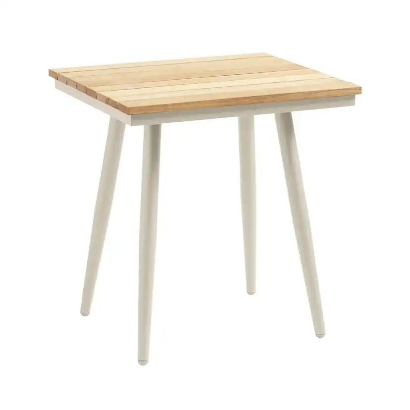 Rio sidebord, Sandy Grey aluminium/teak Teak