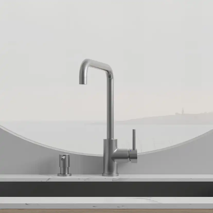 Köksblandare Scandtap Steel Square Rostfritt Stål