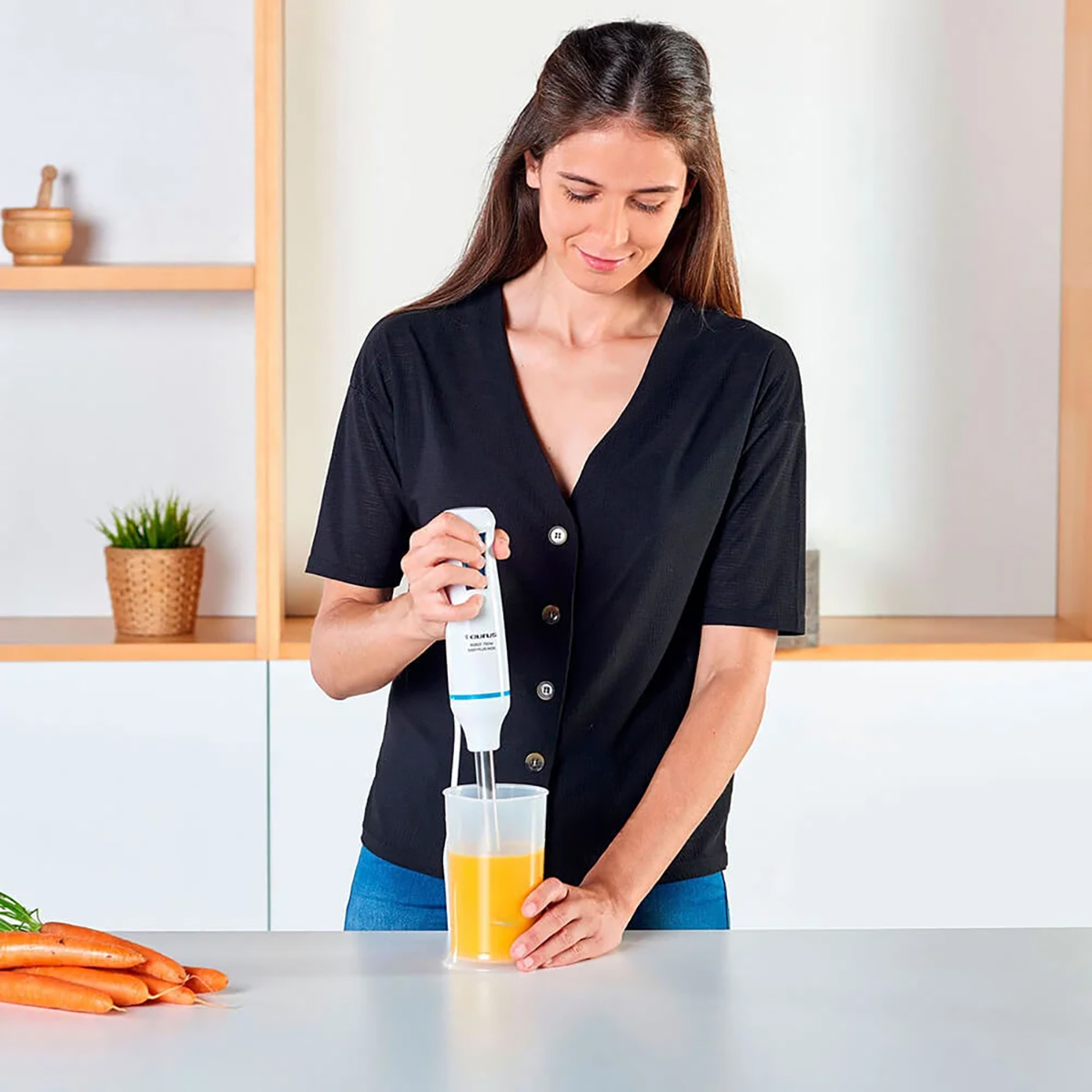 Stavmixer Set TAURUS Robot 750 Easy Vit med Turbofunktion