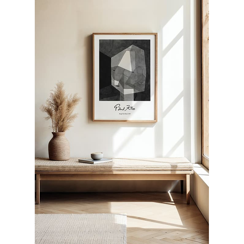 Poster Gallerix Rough-Cut Head By Paul Klee