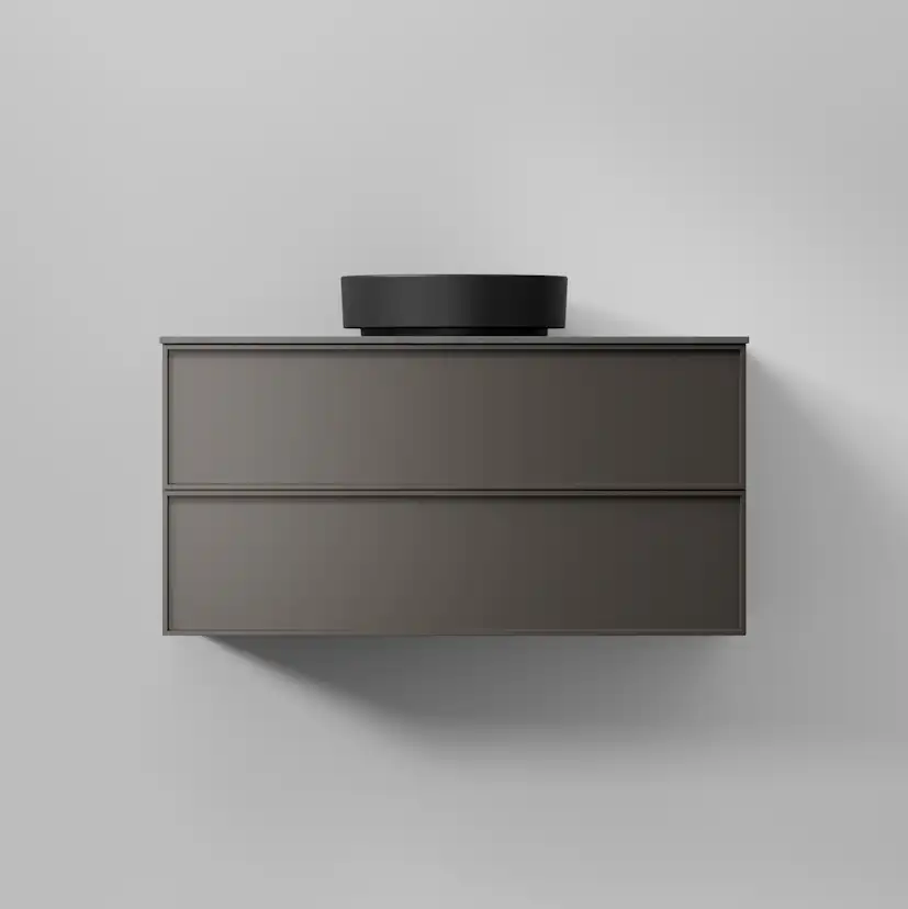 Tvättställ AIR SOAK,Matte black, Porslin, Mattsvart