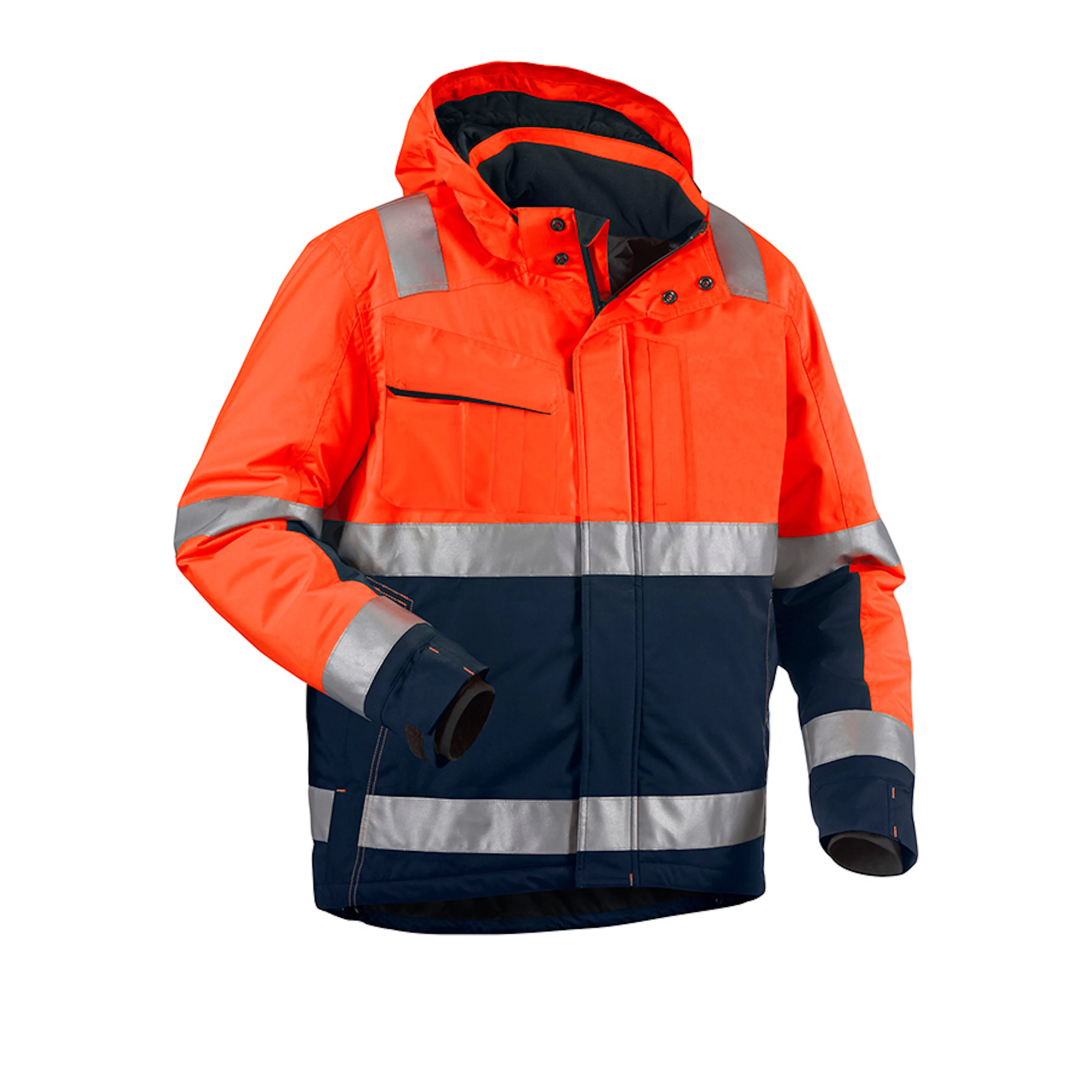 Orange/Marinblå