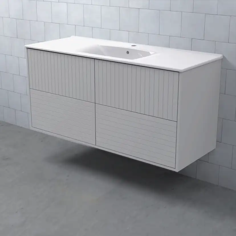 MEJDA Kommod Hög 120-45 Linje Ljusgrå Linje Ljusgrå