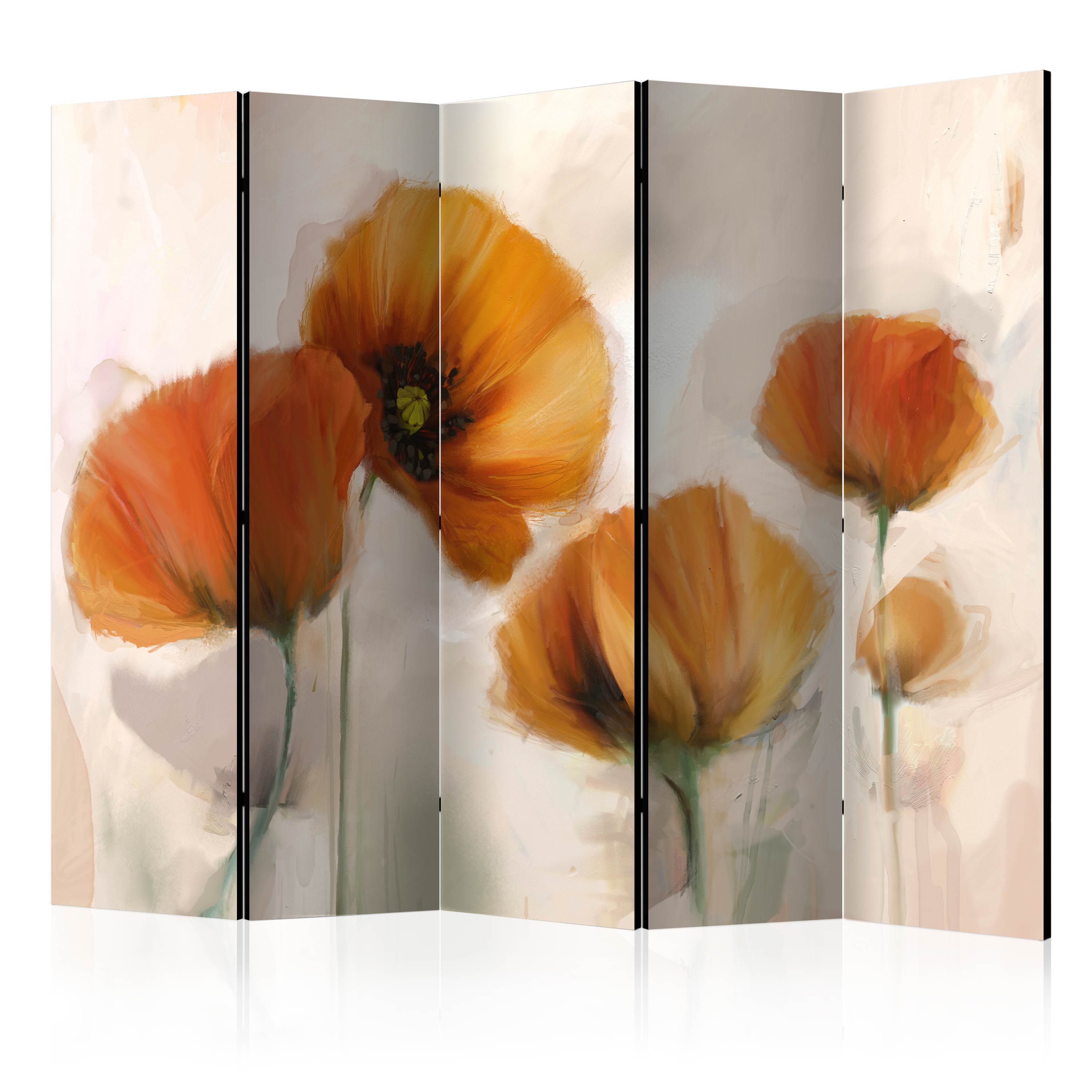 Rumsavdelare Skärmvägg Arkiio Poppies Vintage II 225x172 cm