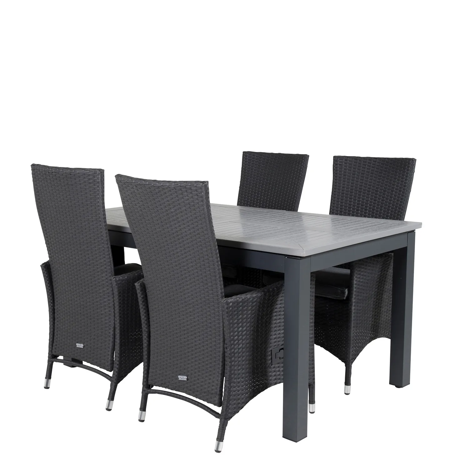 Matgrupp Venture Home Aleyna 160/240 med 4 Pishi Matstolar