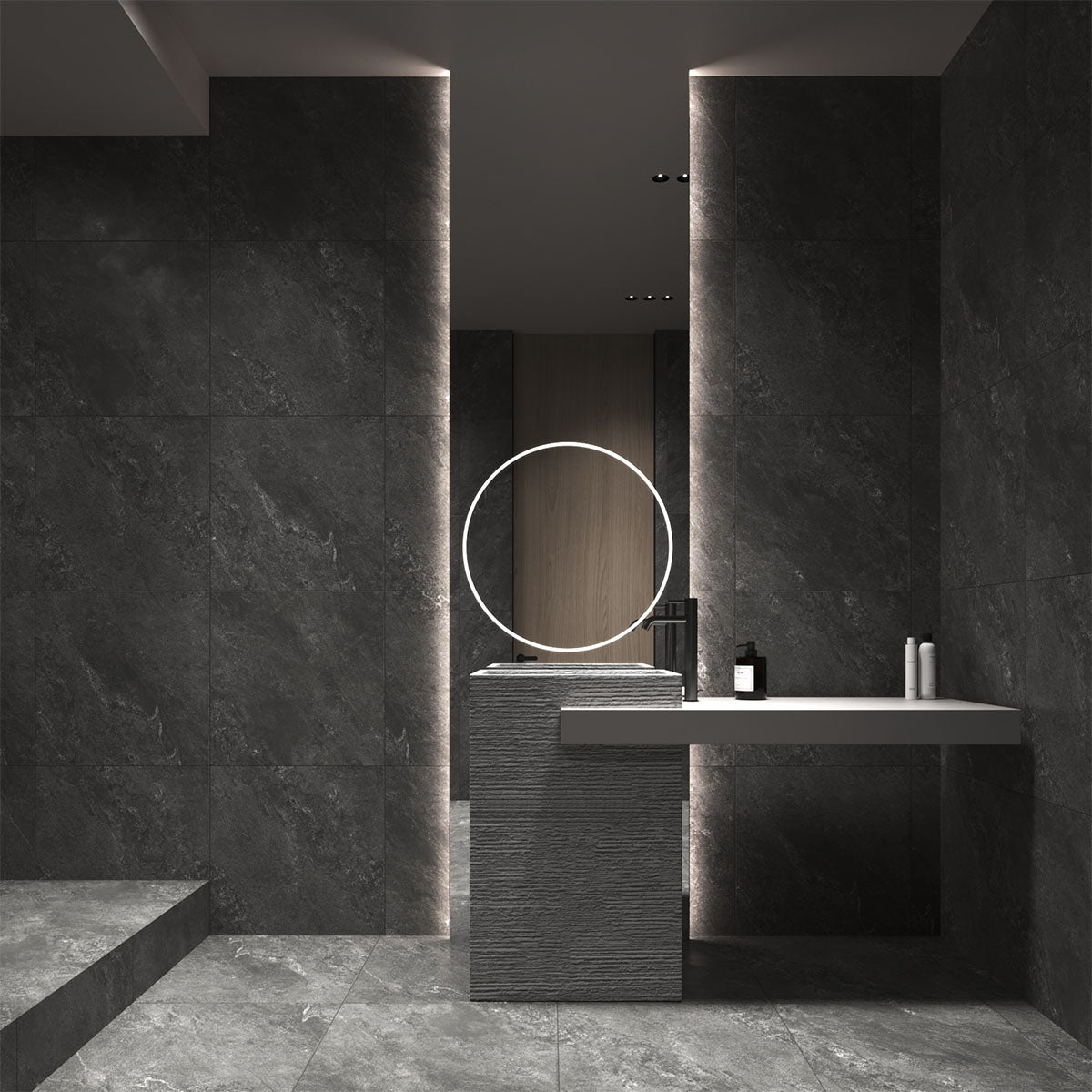 Klinker Tenfors Newport Graphite Marmor Matt 60x60