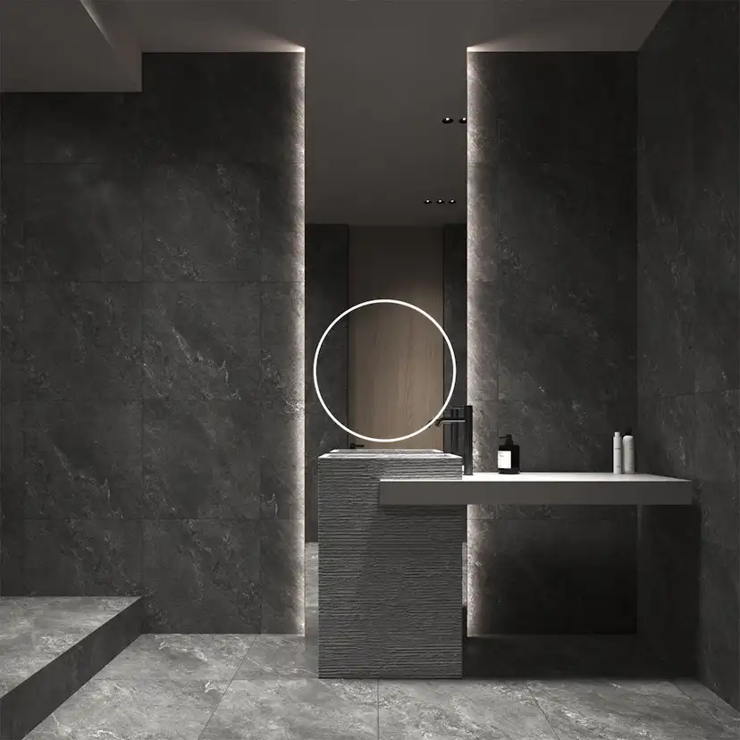 Klinker Tenfors Newport Graphite Marmor Matt 60x60
