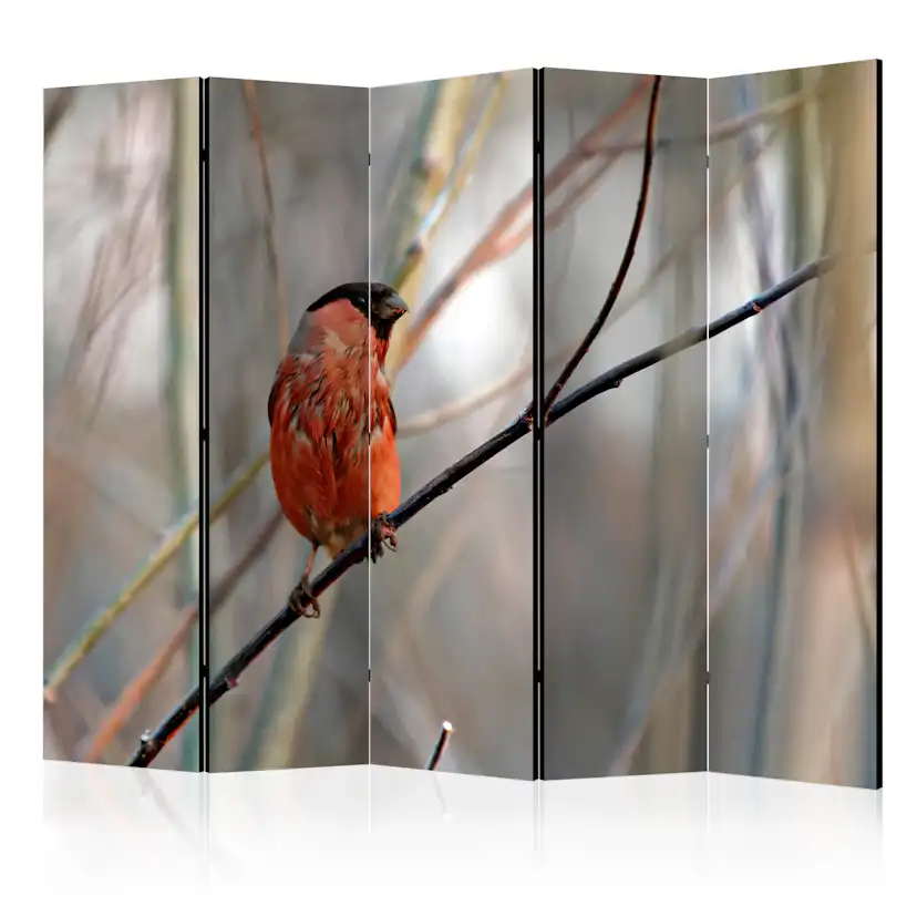 Rumsavdelare Skärmvägg Arkiio Bullfinch in the Forest II 225x172 cm
