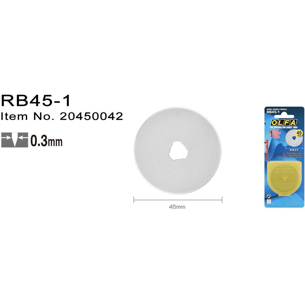 Rullskär Olfa RB45-1 ø45 mm