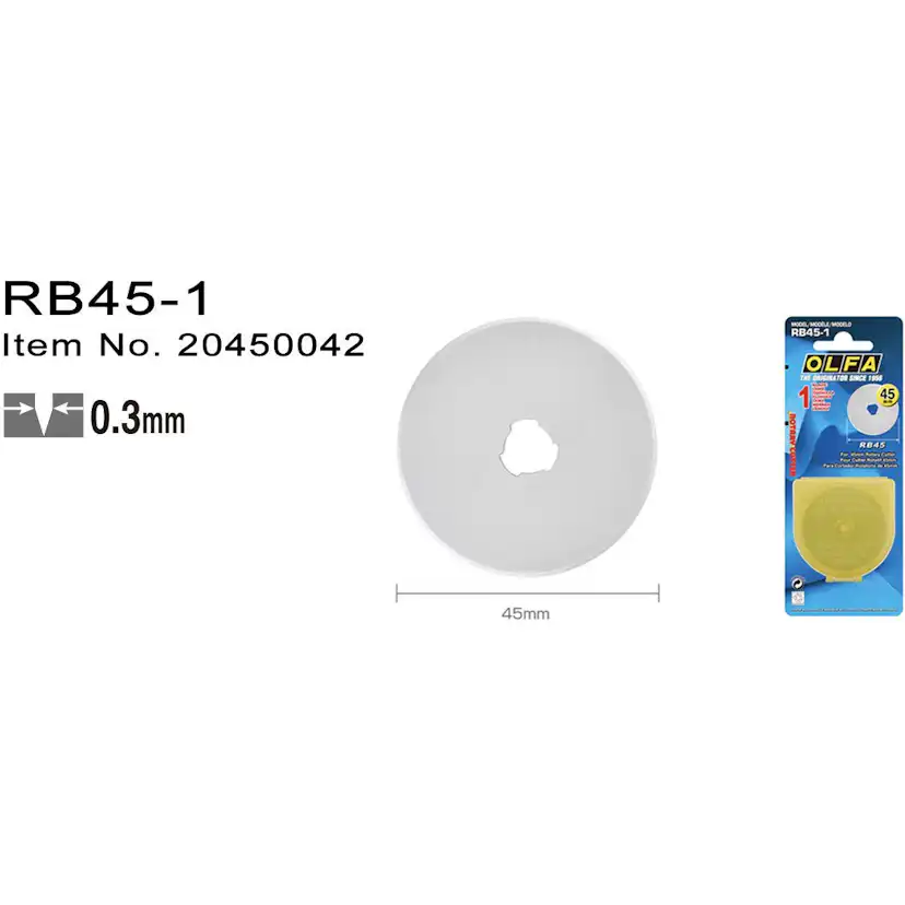Rullskär Olfa RB45-1 ø45 mm