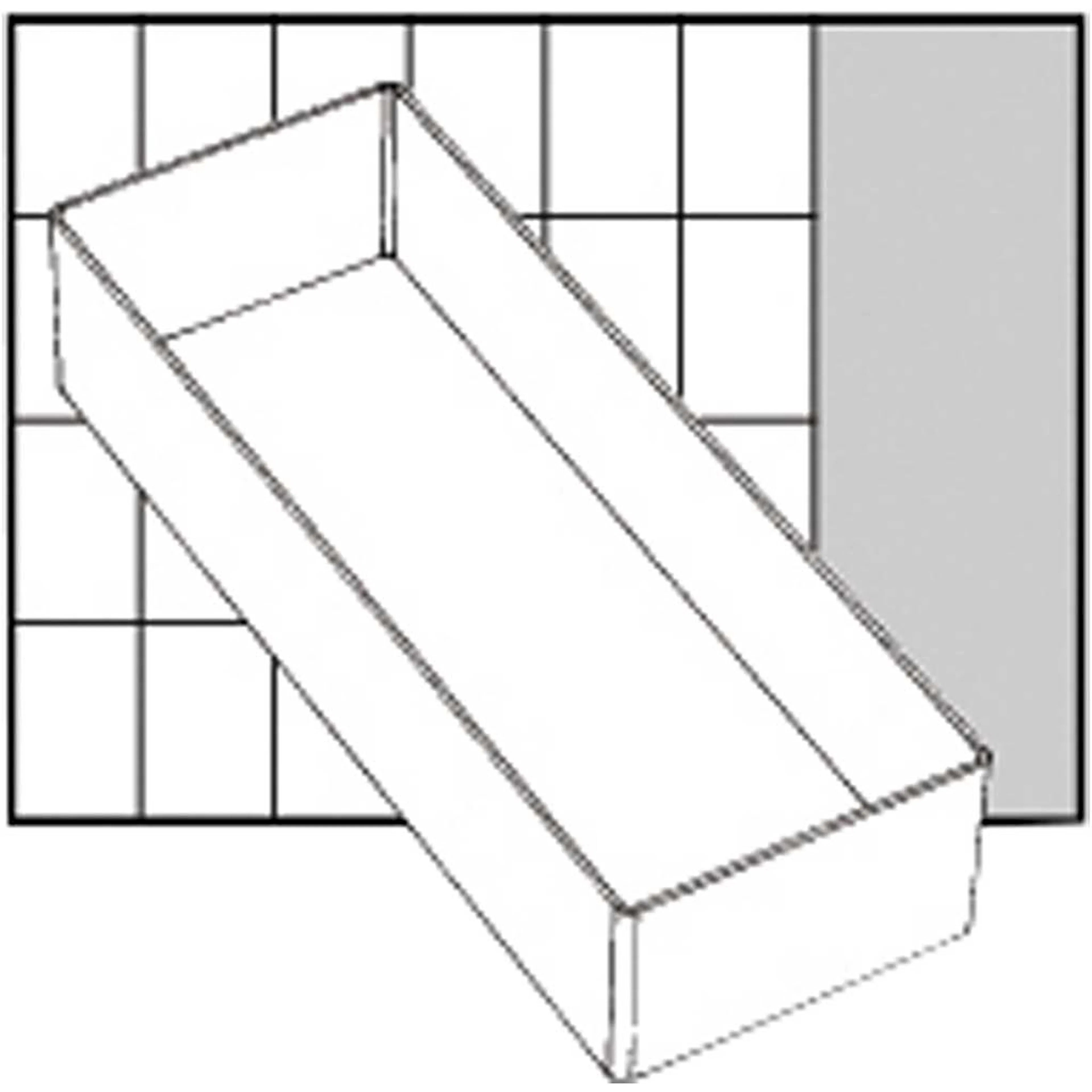 Lådinsats Raaco Nr. A7-2 H47 mm Stl 218x79 mm 1 St