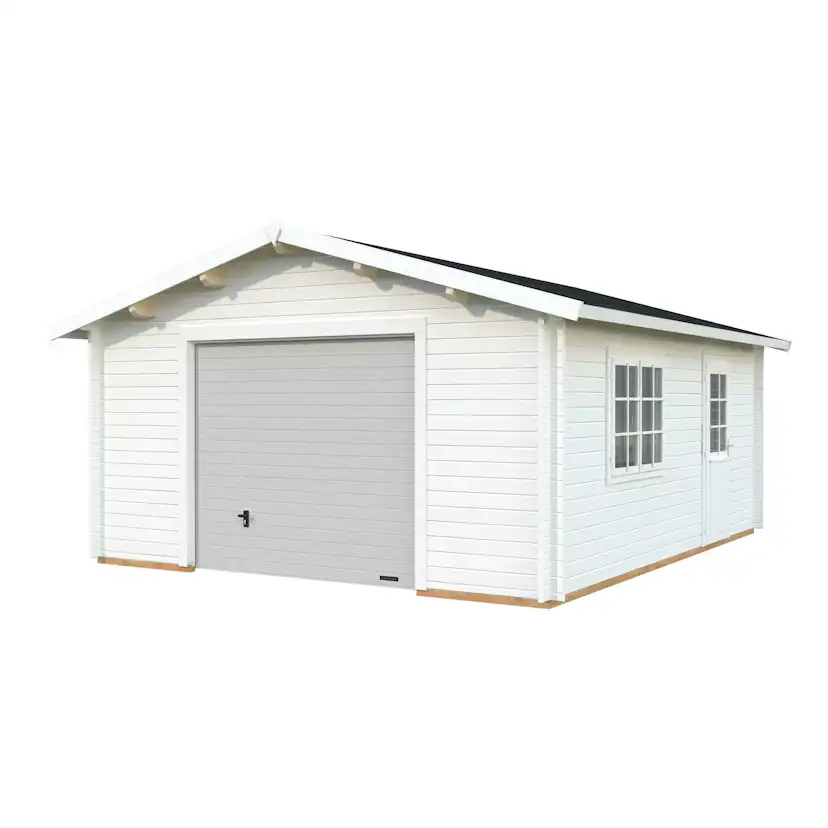 Roger 23,9 m2 mit Sektionaltor PNT9016W2 Vit