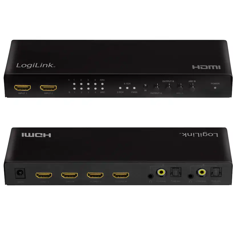 HDMI Matrix-switch LogiLink 4K/60Hz ARC HDCP HDR CEC