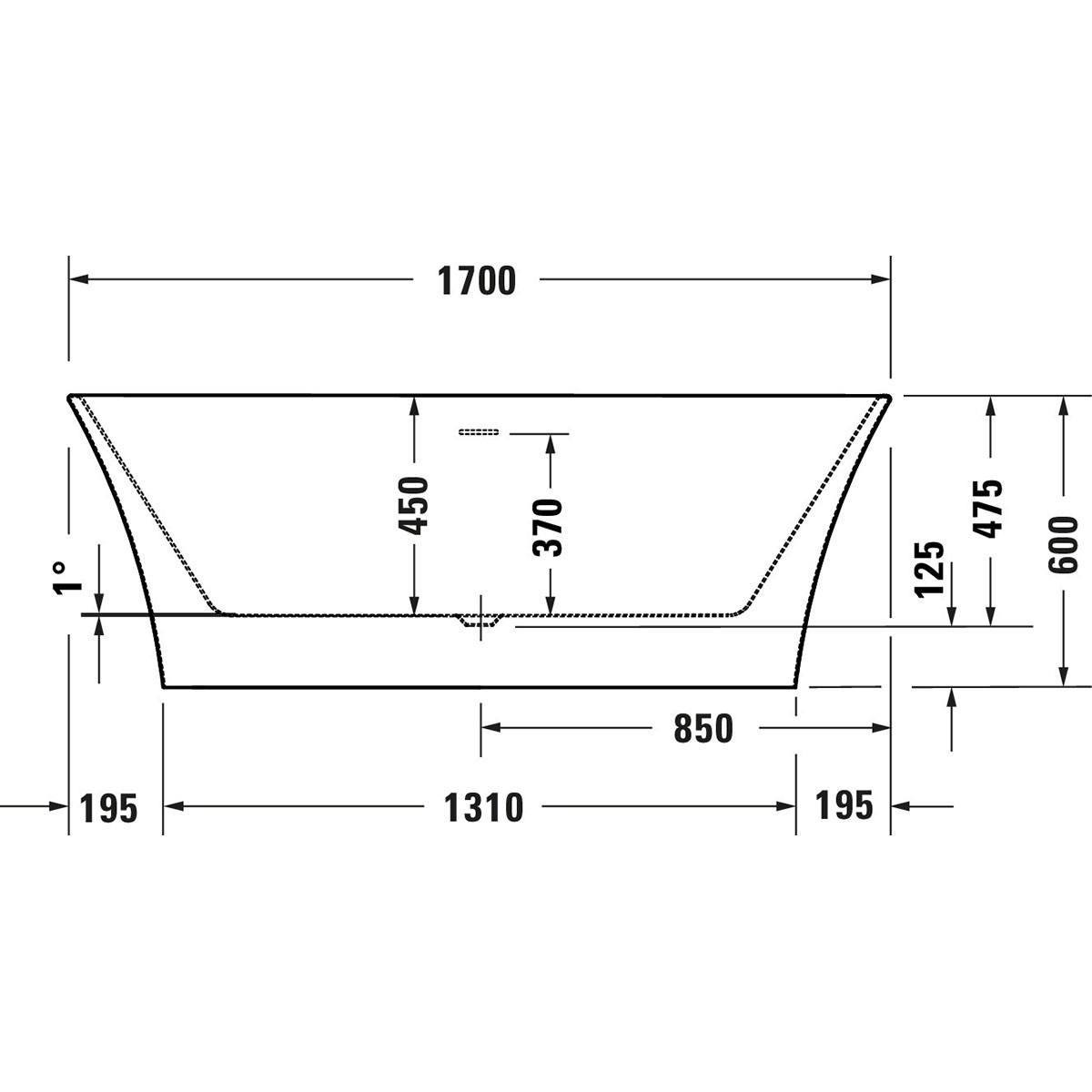 Badkar Duravit Toro