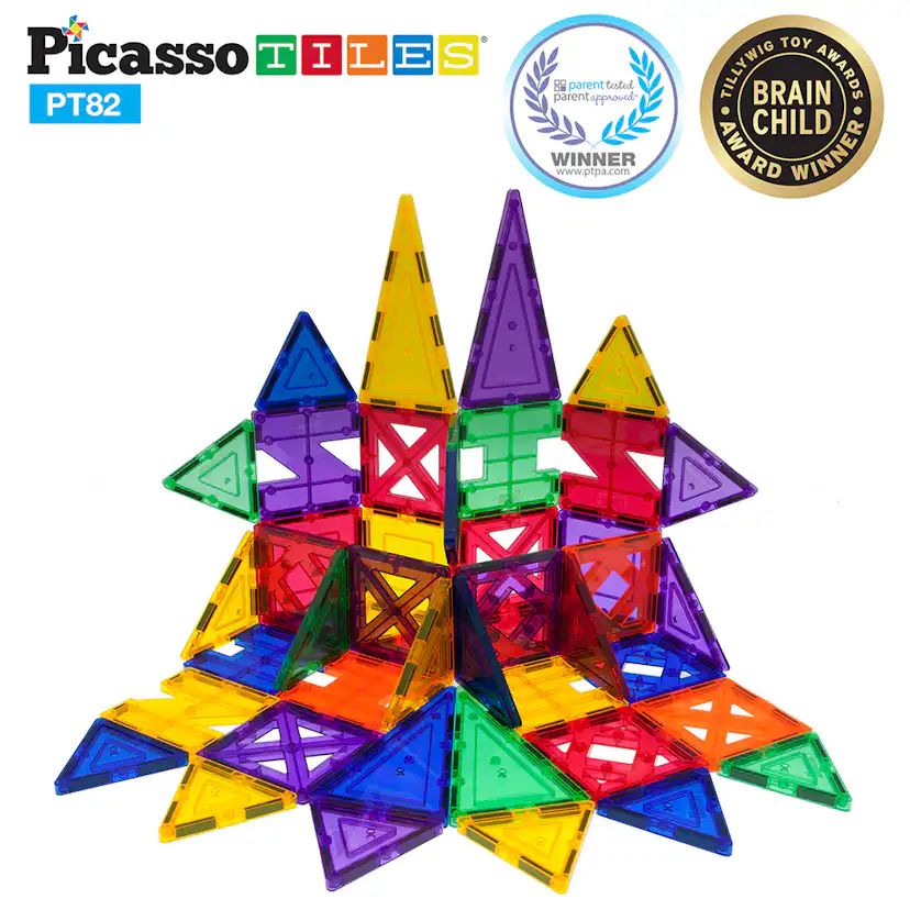 Magnetplattor Picasso Tiles 82 bitar