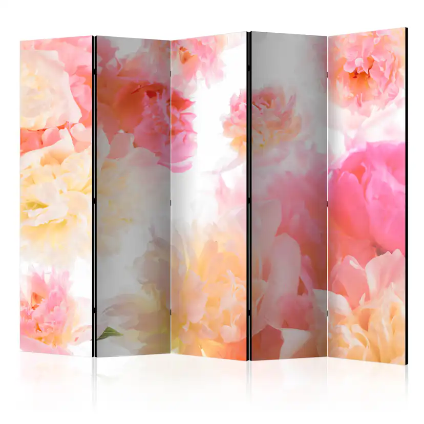 Rumsavdelare Skärmvägg Arkiio Pastel Peonies II 225x172 cm