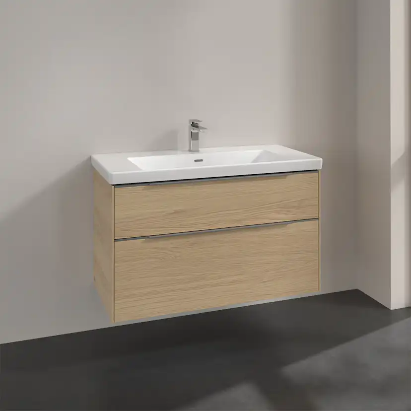 Tvättställsskåp Villeroy & Boch Subway 3.0 med 2 Lådor